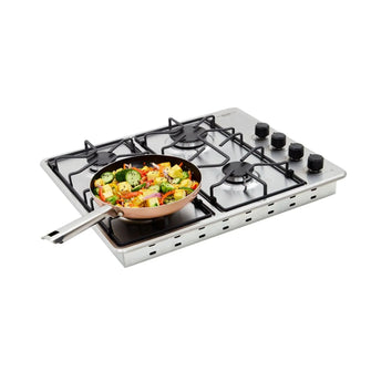 Estufa de empotrar Tofu Inox 60X51 cm gas propano Haceb