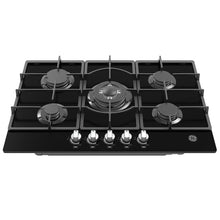 Estufa de empotrar cristal negro 77X51 cm gas natural marca Mabe