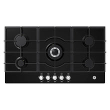 Estufa de empotrar cristal negro 86X51 cm Hierro fundido gas natural marca Mabe