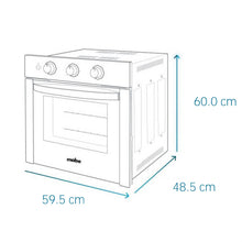 Horno a gas de 60 cm inoxidable 120 voltios con gratinador marca Mabe