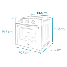 Horno eléctrico de 60 cm acero inoxidable 220 voltios con gratinador marca Mabe