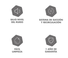 Campana Kala Negra 60cm 3 Velocidades Haceb