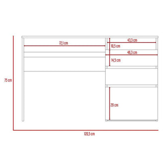 Combo para Sala Galeras, Incluye Mesa Para Tv y Escritorio