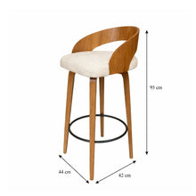 Set Silla Bar Odet 95x44x42cm Beige
