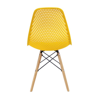 Silla Air Eames Para Sala Comedor Restaurante - Amarillo