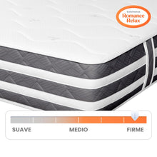 Colchón Romance Relax Dream Pedic 140x190 Color Gris Oscuro y Blanco