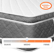 Colchón Romance Relax Dream Confort 120x190 Color Gris y Blanco