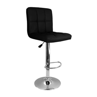 Silla Acolchada Tipo Bar - Negra