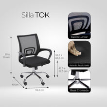 Silla para Oficina Escritorio - OR-3310 Negra