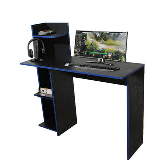 Escritorio King Gamer (110X110X40) Negro Azul