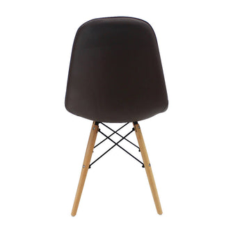Silla Botones Eames Acolchada - Café