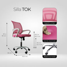Silla Oficina Tok - 3310 Rosada