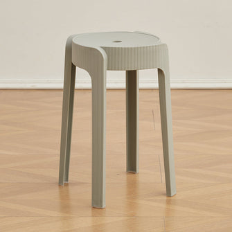 Butaco Apilable Maison, Color Gris Oscuro, Diseño Moderno X4