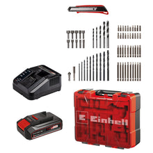 Taladro de Rotación 1/2" Inalámbrico 18V 40 Nm Incluye 1 Batería 2.5Ah Cargador, Estuche 69 Piezas.