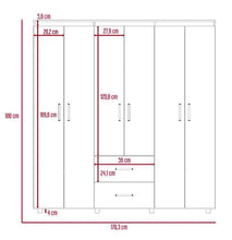 Combo para Habitación Clara Luna, Incluye Closet y Mesa Para Tv