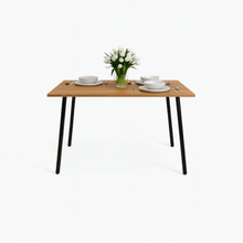 Comedor Rectangular 75x110x70cm + 4 Sillas Ibiza Negras