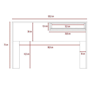 Combo para Oficina Niobe, Incluye Escritorio, Silla y Bibiloteca