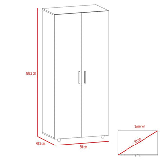 Combo para Habitación Rangel, Incluye Panel de Tv y Closet