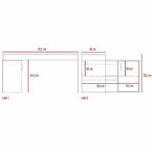 Escritorio En L Axis, Castaño
