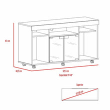 Mesa Para Tv Vermon, Caoba y Wengue, con Espacio Para Televisor de 50 Pulgadas