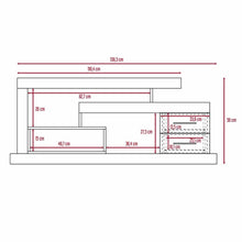 Mesa Para Tv Osaka, Avellana, con Espacio Para Televisor de Hasta 48 Pulgadas