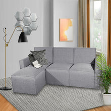 Sala Sistema Living (77x204x75) Gris Menphis