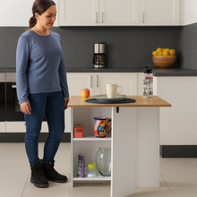 Comedor Plegable Ahorraespacio 75X110X70 cm BCO-VIENES + 4 SILLAS