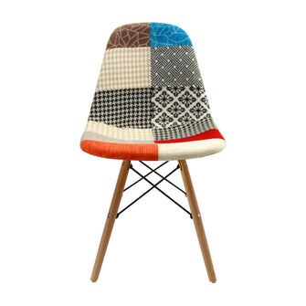 Silla Eames Patchwork Patas en Madera