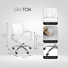 Silla para Oficina Escritorio - OR-3310 Blanca
