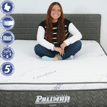 Colchón Rollpack Euro U 100X190 Sencillo, Tela Lavanda