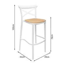 Silla Plast Barra - Blanco Beige
