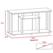 Mesa Para Tv Alpin, Miel, con Espacio Para Televisor de Hasta 50 Pulgadas