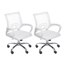 Kit por 2 Silla para Oficina Escritorio Ergonómica - Blanca