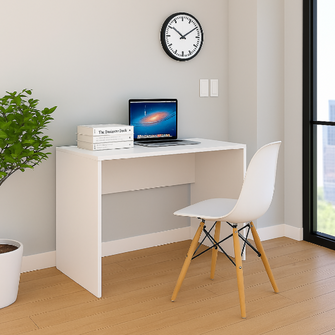 Escritorio Tomy 75x80x40 + Silla Eames Color Blanco