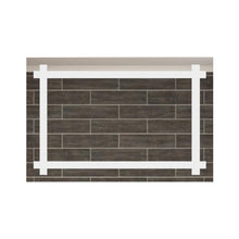 Espejo Rectangular Broni, Gris, con Luz Led