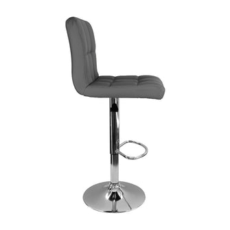 Silla Acolchada Tipo Bar - Gris