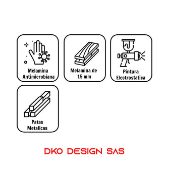 Combo Comedor Plegable Pro DKO Negro - Amaretto