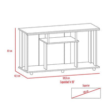 Mesa Para Tv Alpin, Wengue, con Espacio Para Televisor de Hasta 50 Pulgadas