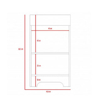 Mueble para Lavamanos Apolis, Chocolate, con Amplio Espacio Interior Para Almacenar Múltiples Productos