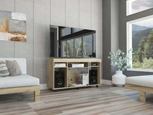 Mesa Para Tv Vermon, Café Claro, con Espacio Para Televisor de 50 Pulgadas