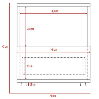 Combo Para Habitación Tenesis, Incluye Cama - Colchón - Dos Mesas de Noche y Repisa