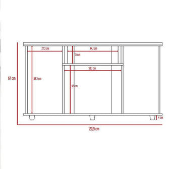 Combo para Habitación Clara Luna, Incluye Closet y Mesa Para Tv