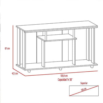 Combo para Habitación Clara Luna, Incluye Closet y Mesa Para Tv