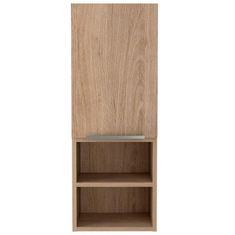 Gabinete de Baño Ciro, Beige, con Puerta y Cuatro Entrepaños X2