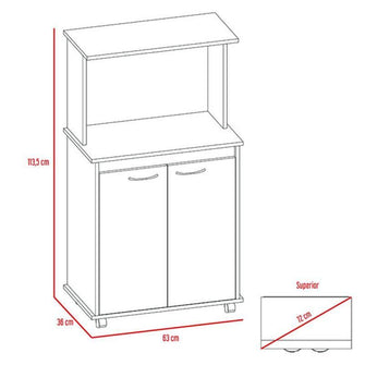 Combo para Cocina Caesar, incluye Gabinete Superior y Modulo Microondas