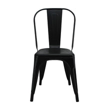 Kit por 2 Silla Tolix Metalica Para Comedor Restaurante -Negra