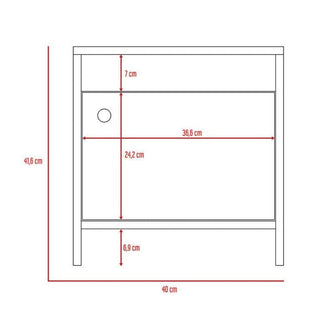 Combo para Habitación Adara, incluye Mesa de Noche y Mesa Flotante de TV