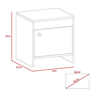 Combo Para Oficina Zilia, Incluye Escritorio y Mesa de Noche