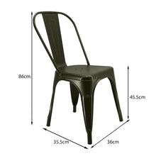 Kit por 4 Silla Tolix Metalica Para Comedor Restaurante - Bronce