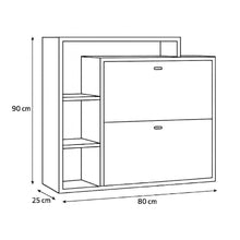 Organizador Zapatero Jenny 90x80x25cm Madera-Blanco
